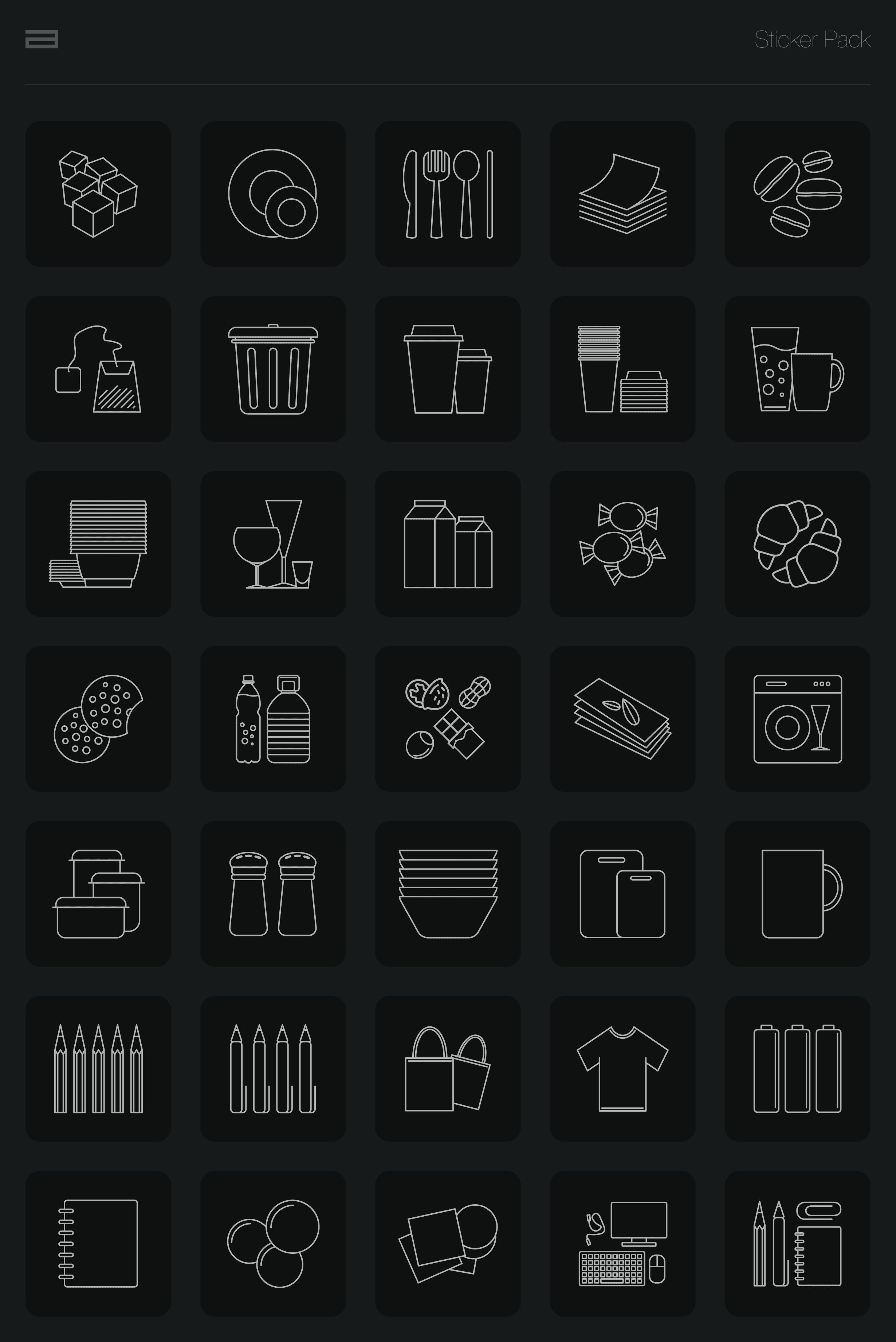 Sticker Pack, Kitchen Stickers