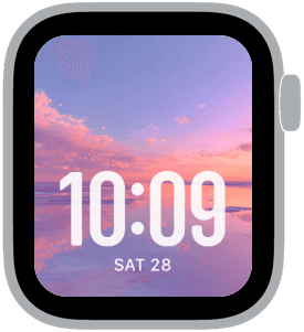 pastel horizon Apple Watch face preview 1 featuring abstract, gradient, modern, and easter.