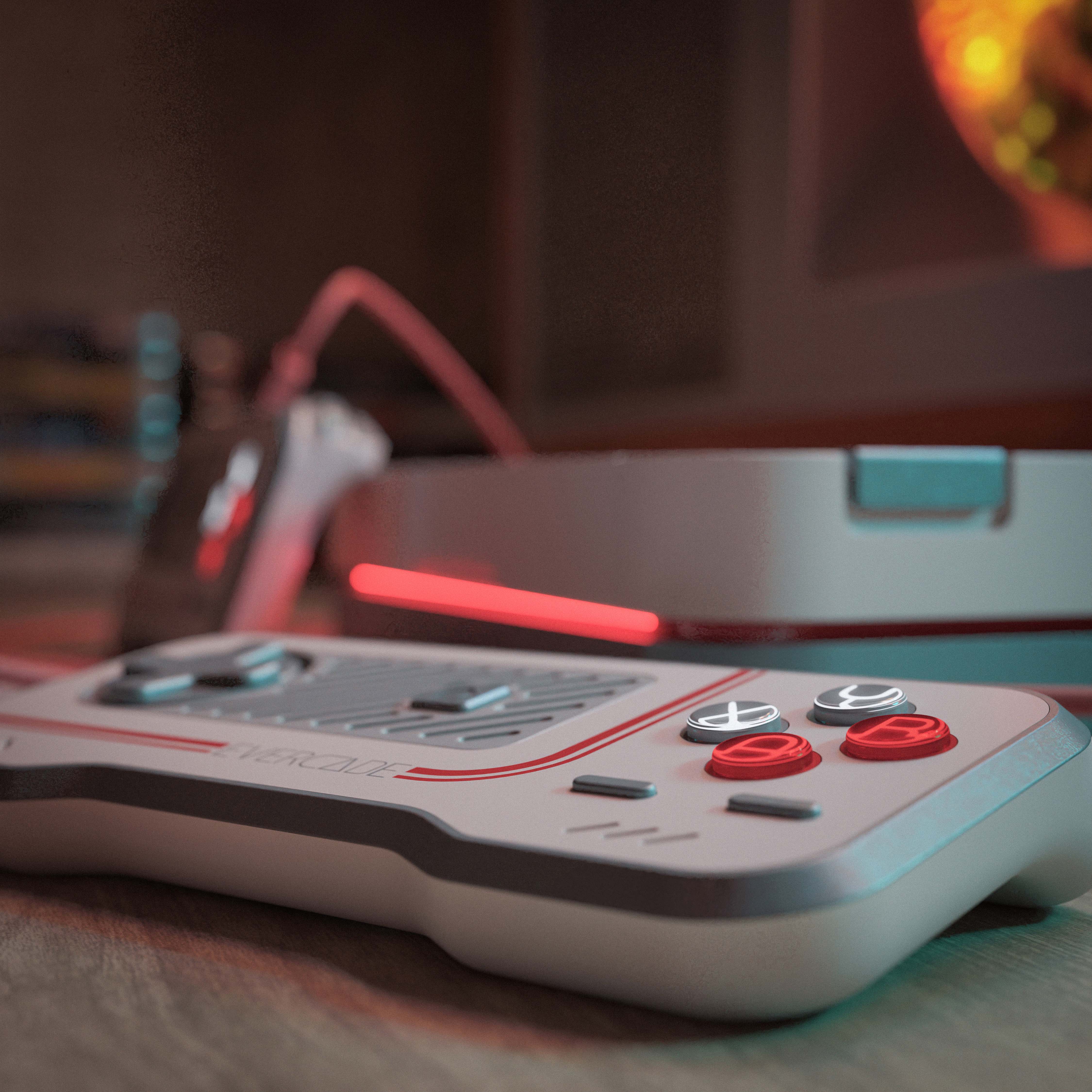 Manchester top CGI company crafting stunning visuals for Evercade retro gaming console experience pixelspaces product design