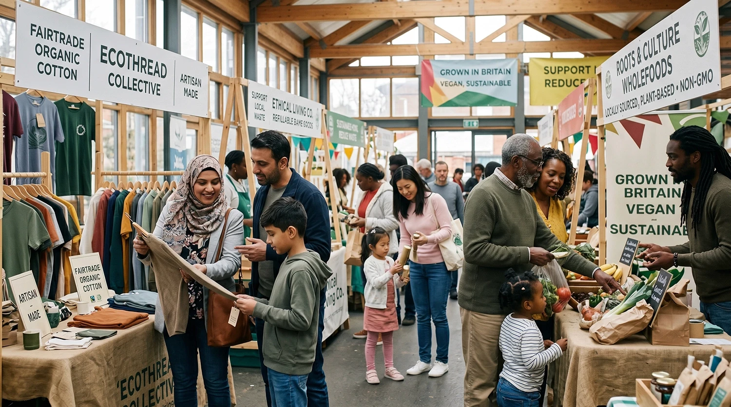 Multicultural UK families choosing ethical brands aligned with cultural values