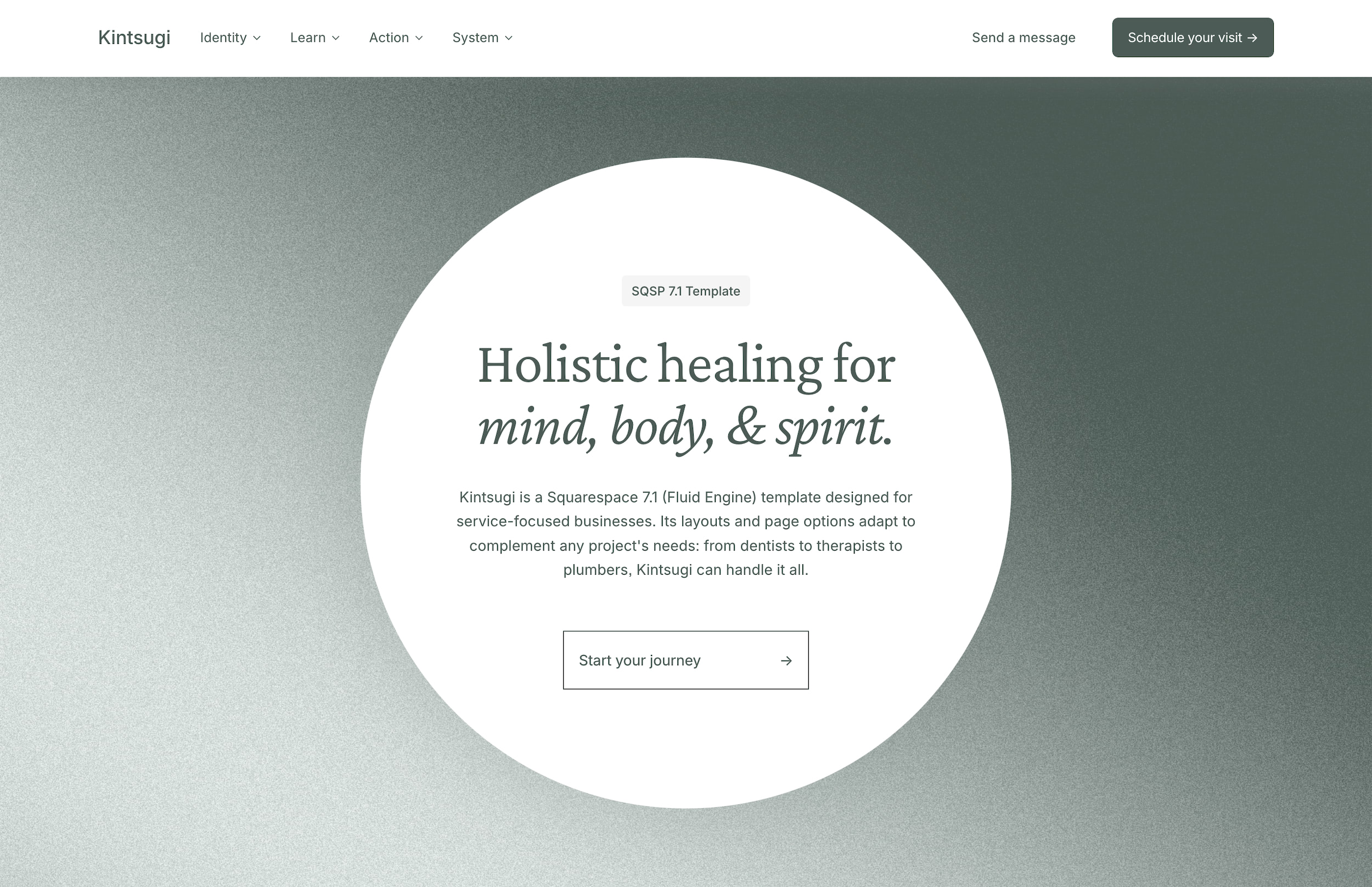Kintsugi | A Premium Squarespace 7.1 Website Template by Studio Mesa