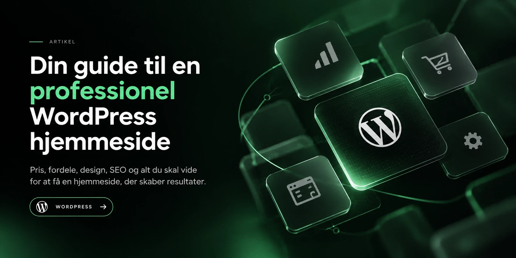 Professionel WordPress hjemmeside med fokus på webdesign, SEO og digital væks