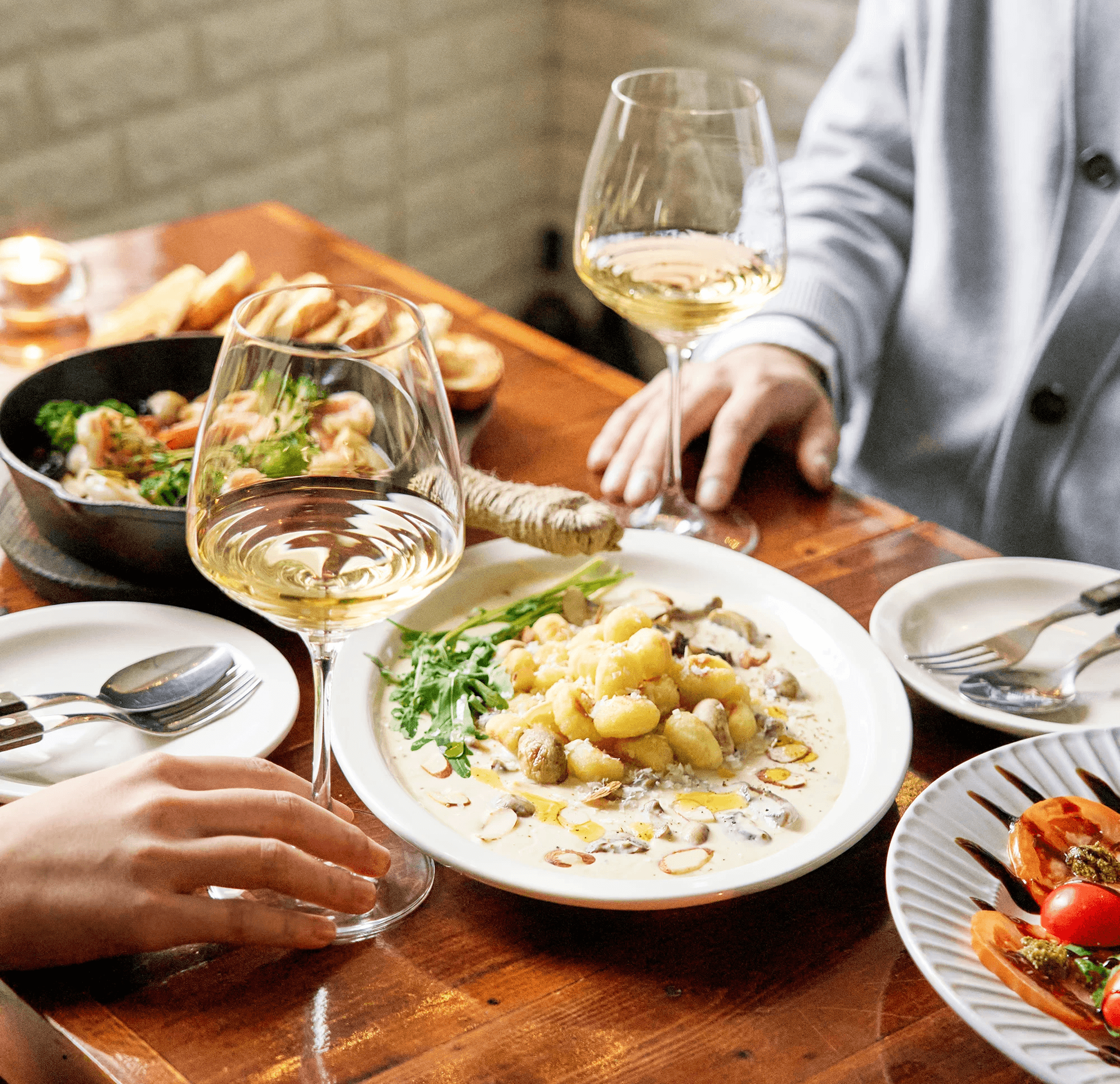 Clean kitchen with wooden flooring