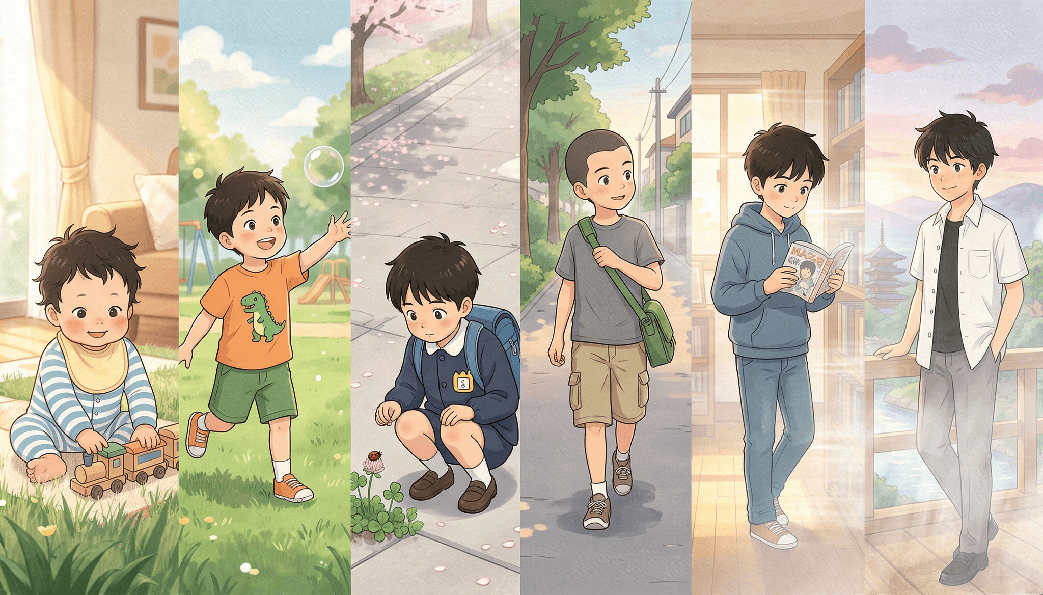 boy growing up