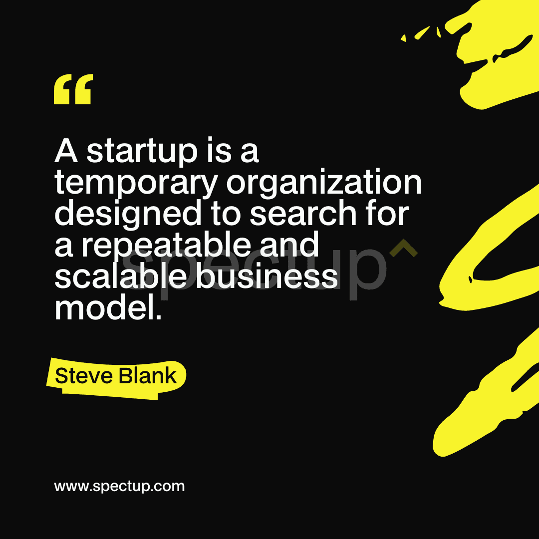 Startup Business Model Quote