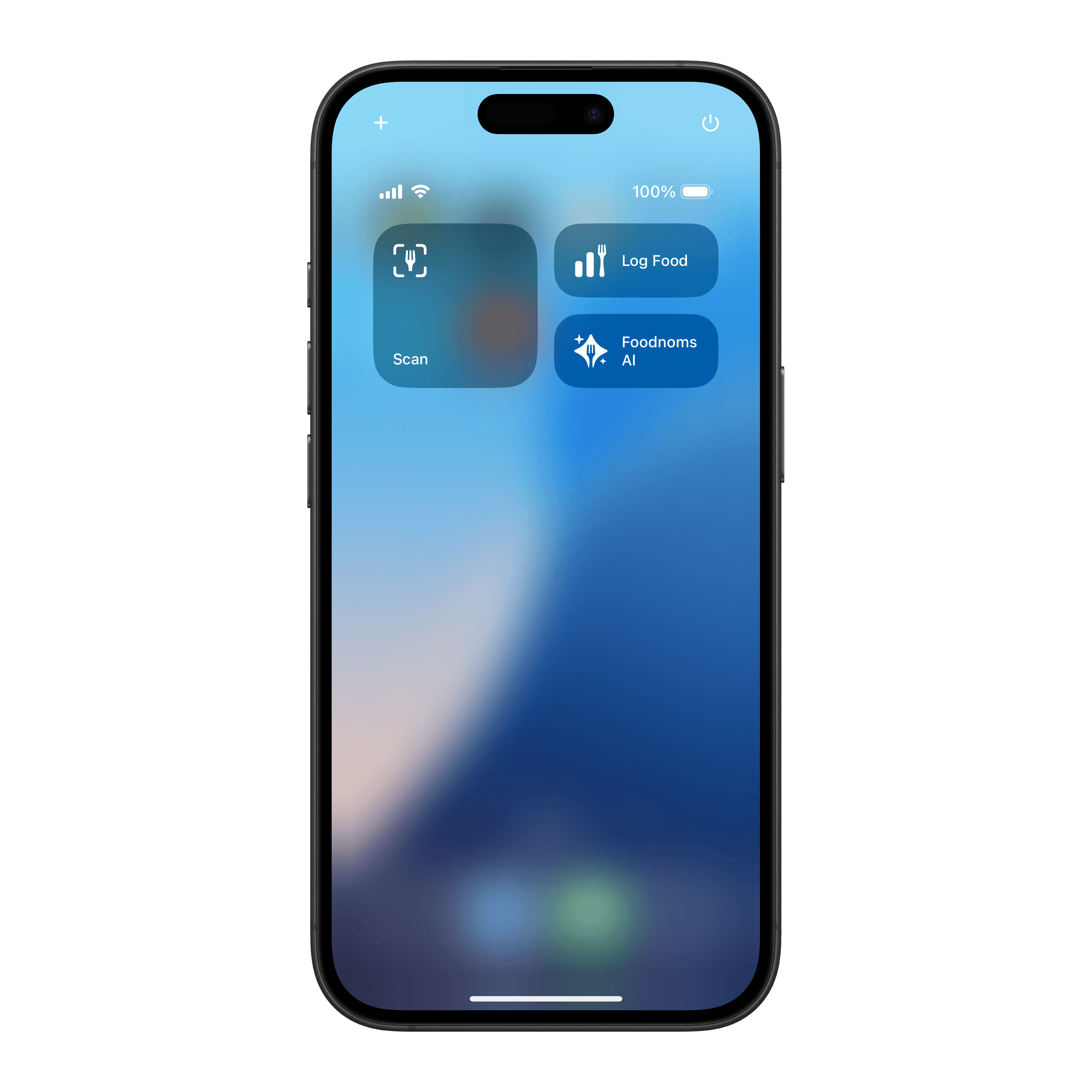 New Foodnoms Control Center widgets