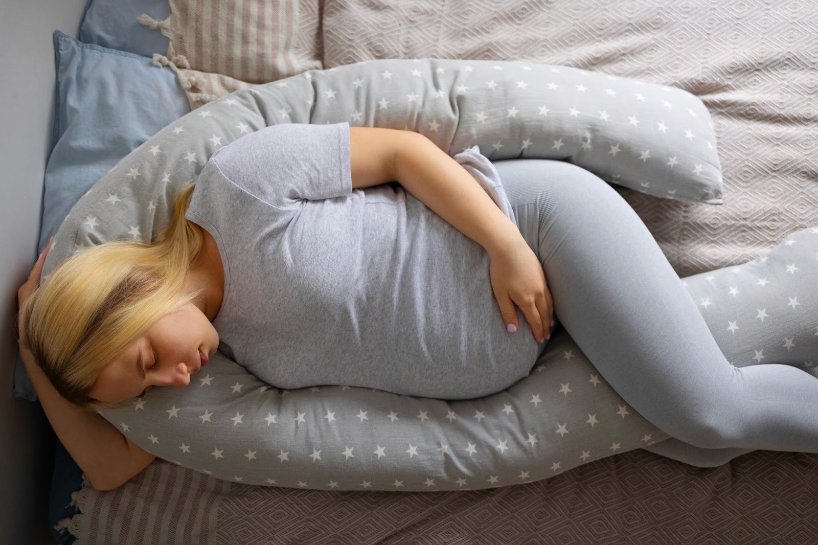 Modified savasana for pregnant women