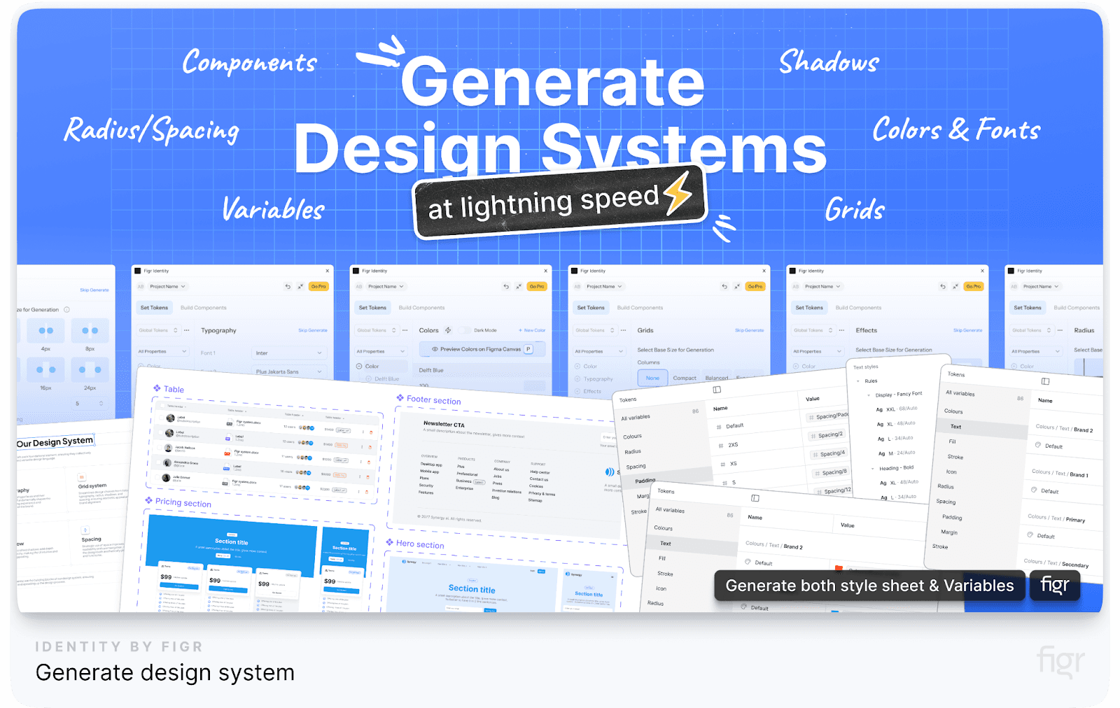 Figma tokens, variables, and styles,