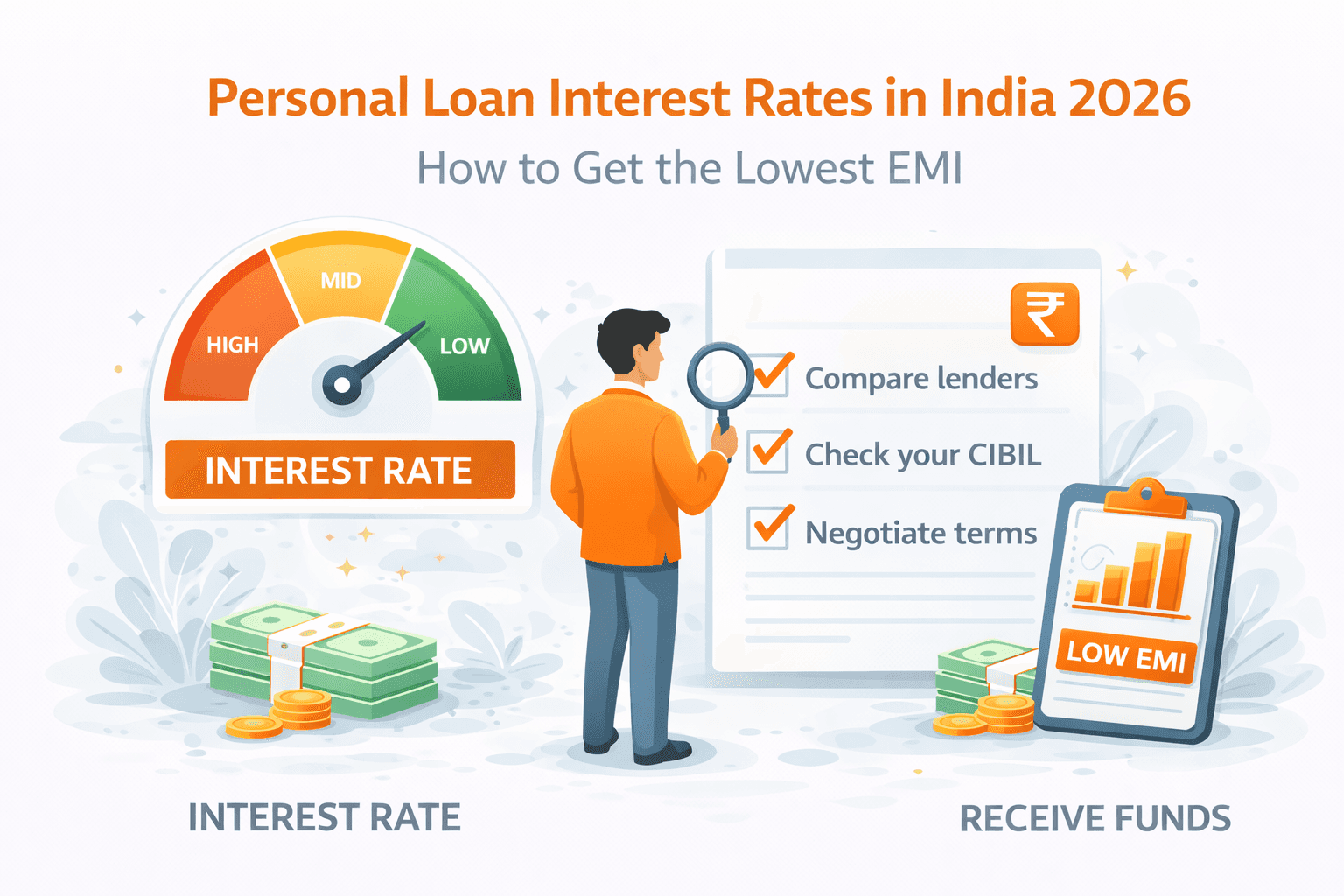 Personal Loan Interest Rates in India 2026: How to Get the Lowest EMI