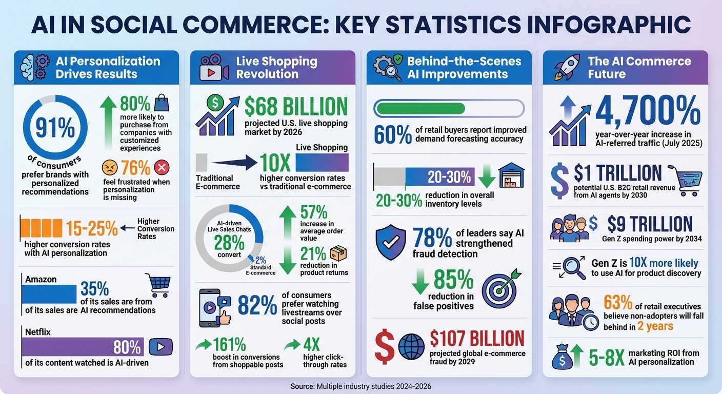 AI Impact on Social Commerce: Key Statistics and ROI Metrics