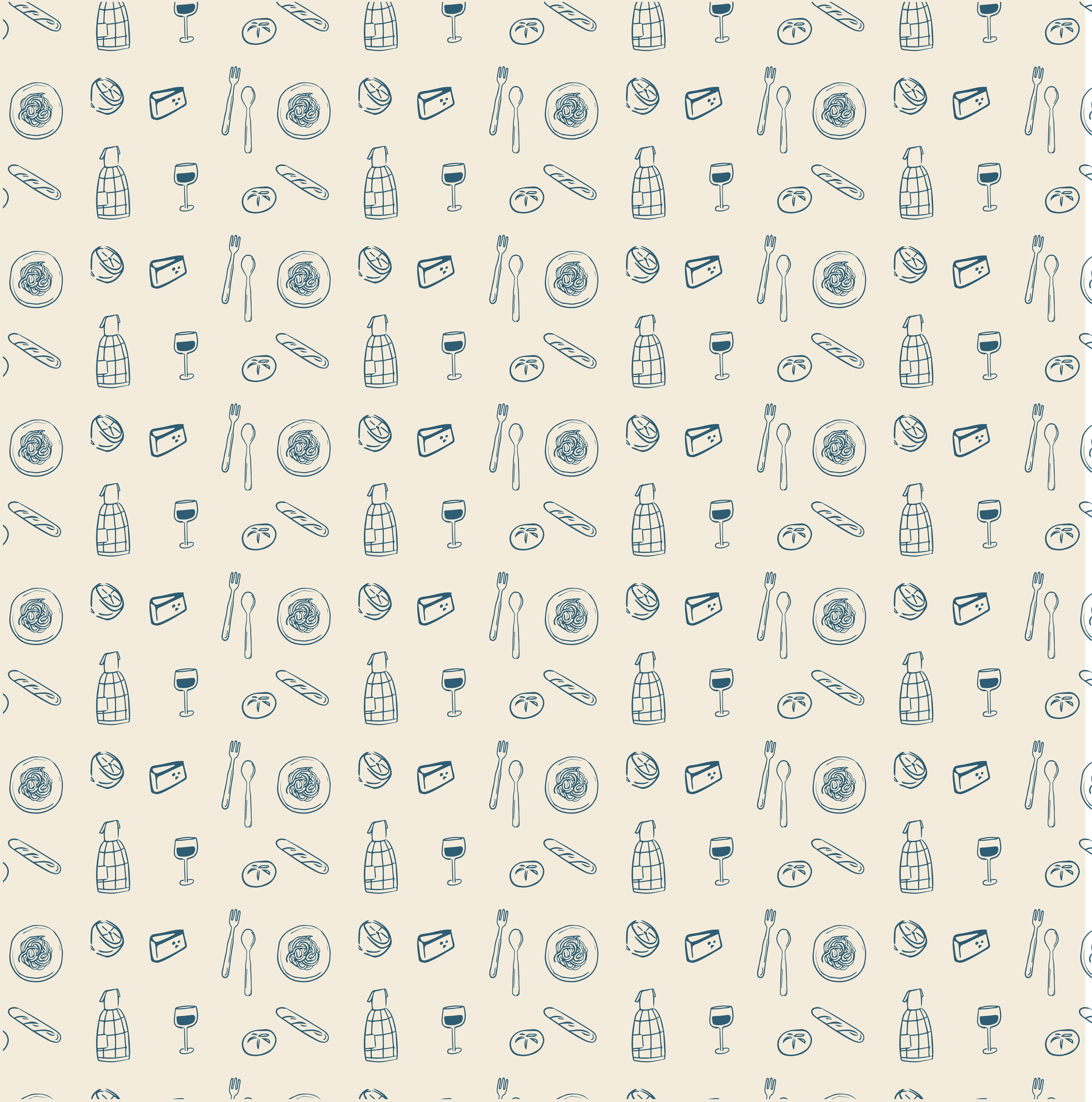 Custom graphic pattern developed for Nicotera brand identity