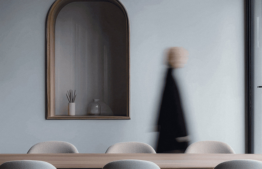 Pessoa em movimento ágil no escritório para acelerar o roi com ia.