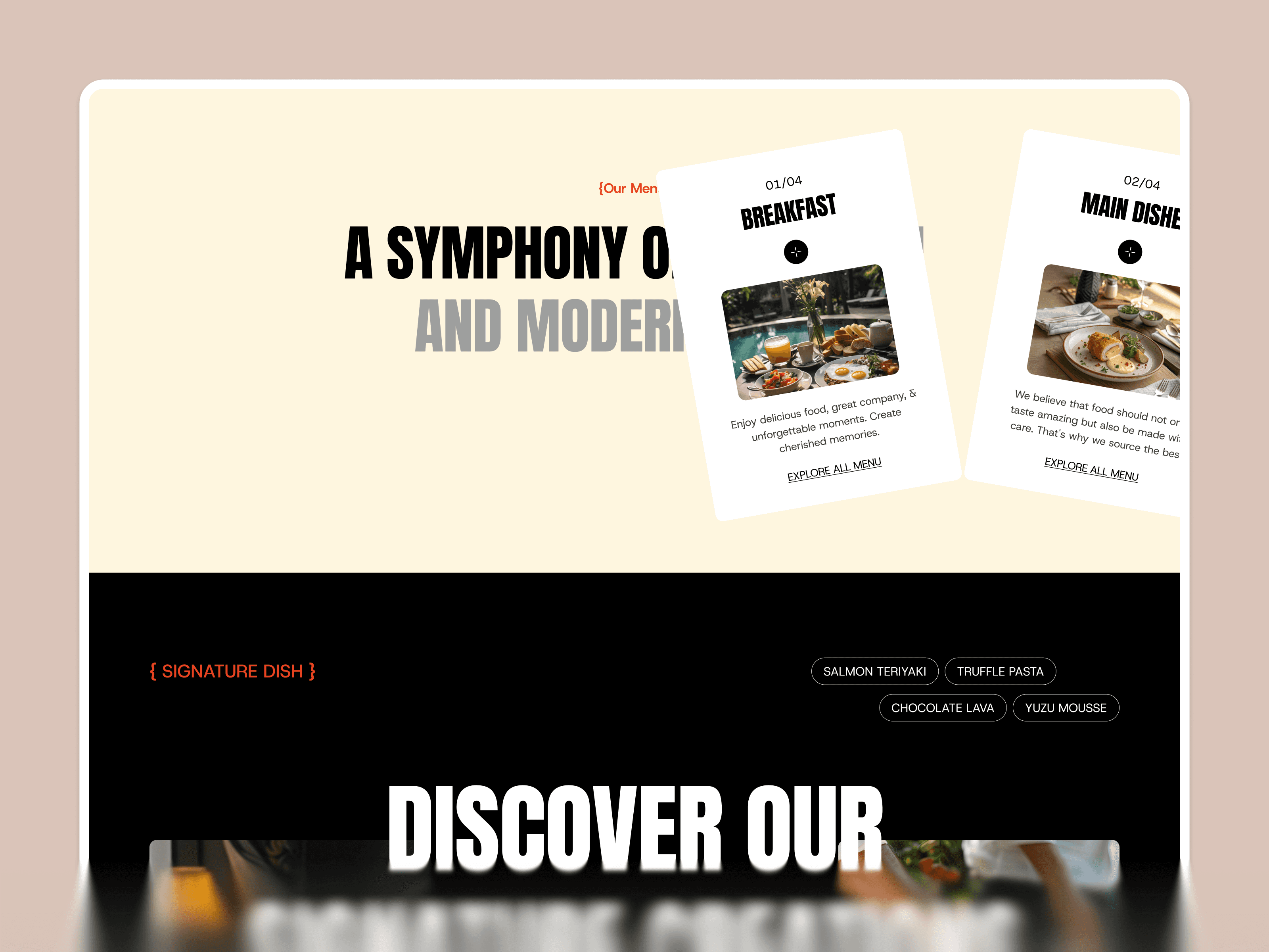 framer cafe template