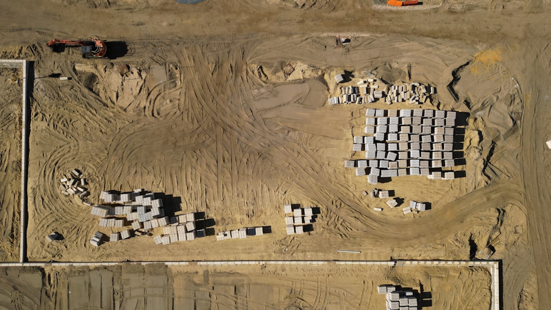 Drone mapping a construction site with precision