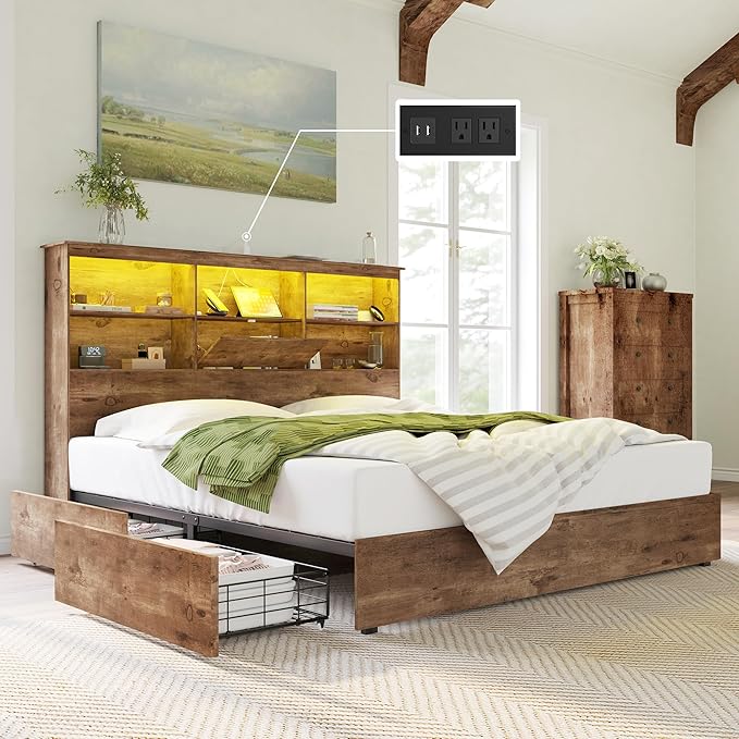 Enhance your workspace with the wooden bed with storage drawers, designed for comfort and efficiency.