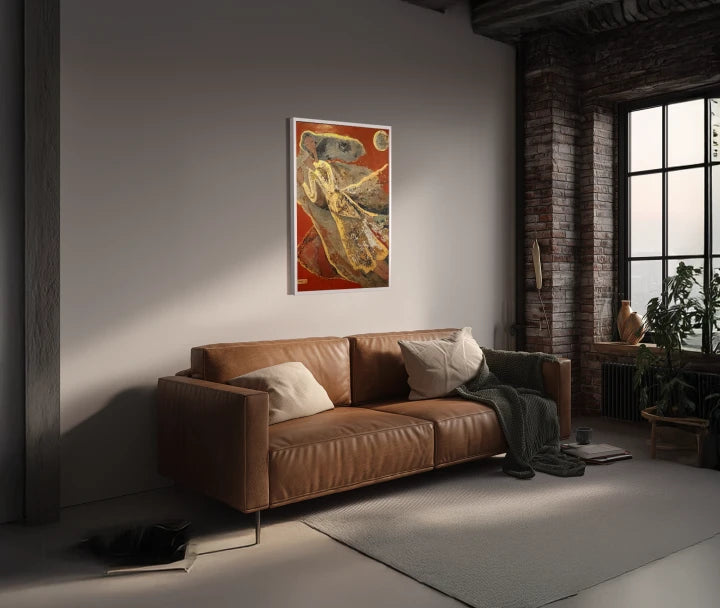 premium art poster and canvas prints, with originals available, from QART , of the artwork " Full Moon "