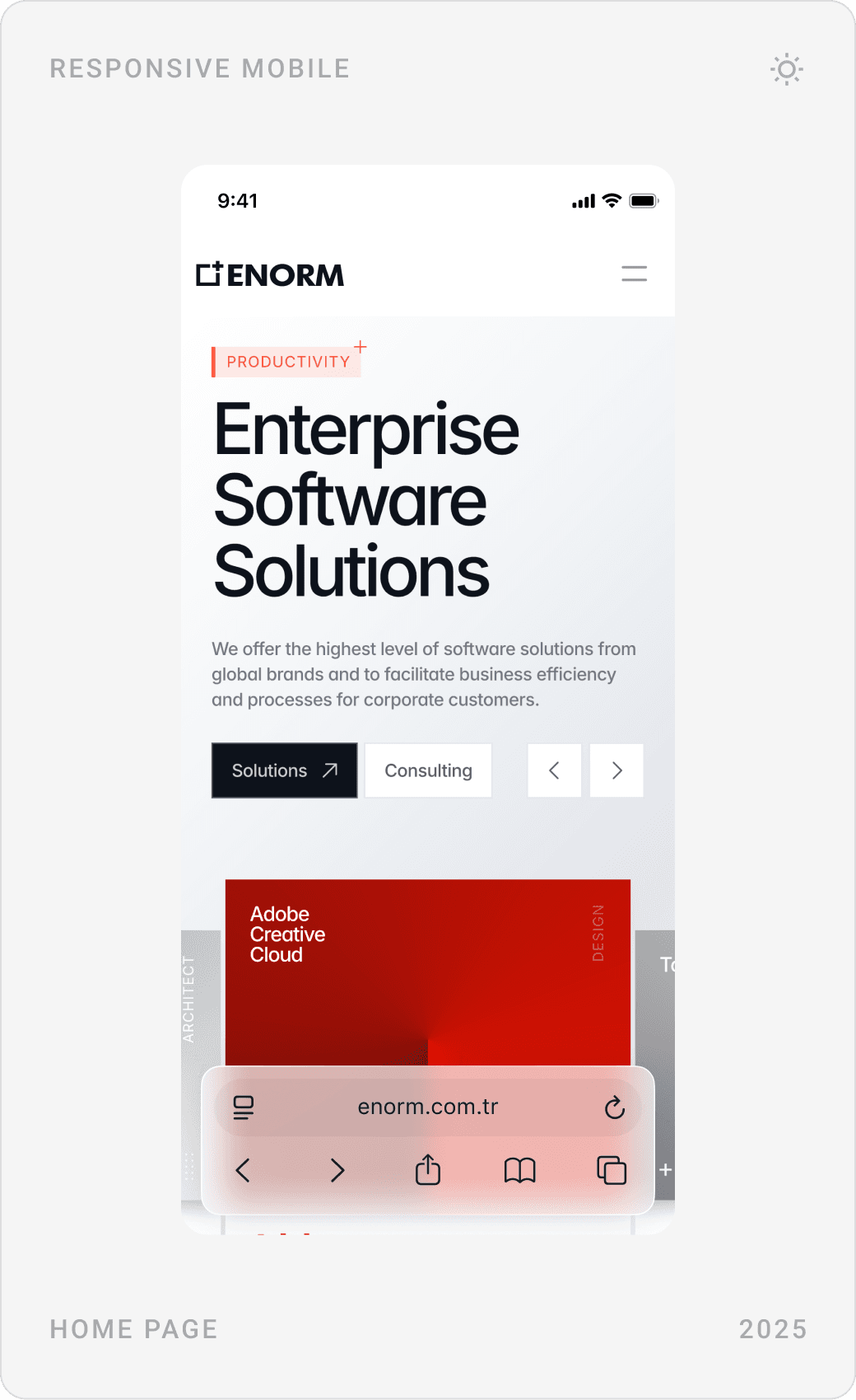 Professional B2B Solution Showcase Interface