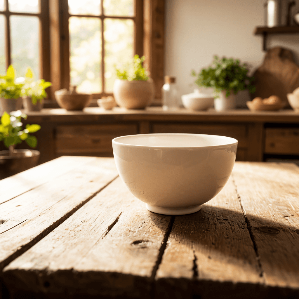 product photography of a bowl of mixed fruit with strawberries and rhubarb