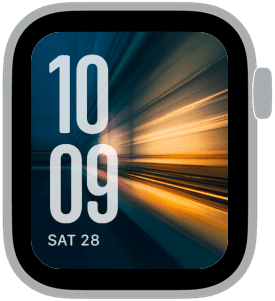 blur studio Apple Watch face preview 1 featuring abstract and gradient.