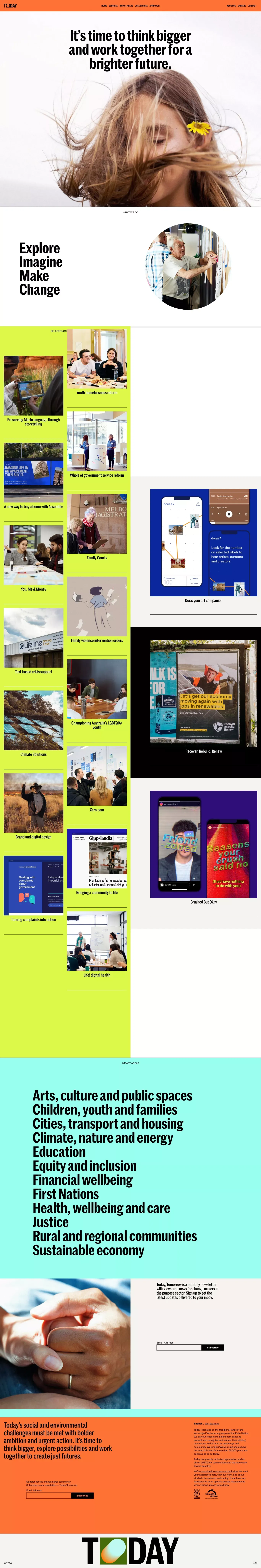 Today portfolio page screenshot showcasing Advertising and Design design