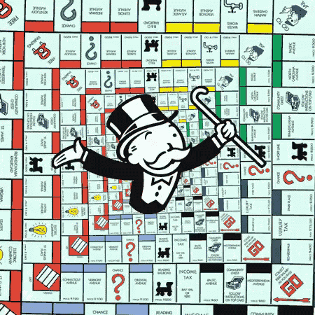 Monopoly Board Game with Mr. Monopoly
