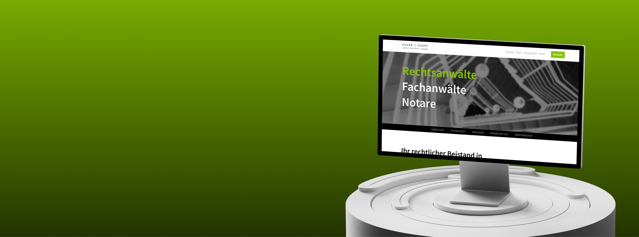 Landingpage Knarr&Knopp.