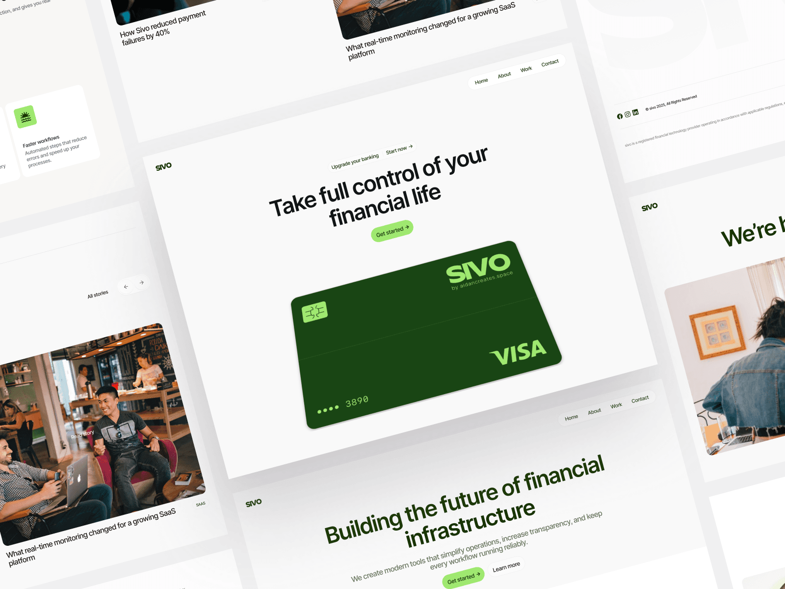 Secure financial platform dashboard showing transaction insights and performance metrics