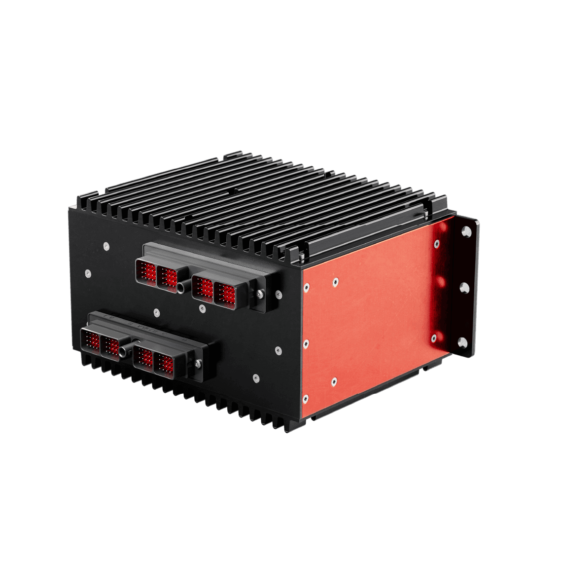 Next Generation Flight Control Computer, front view.