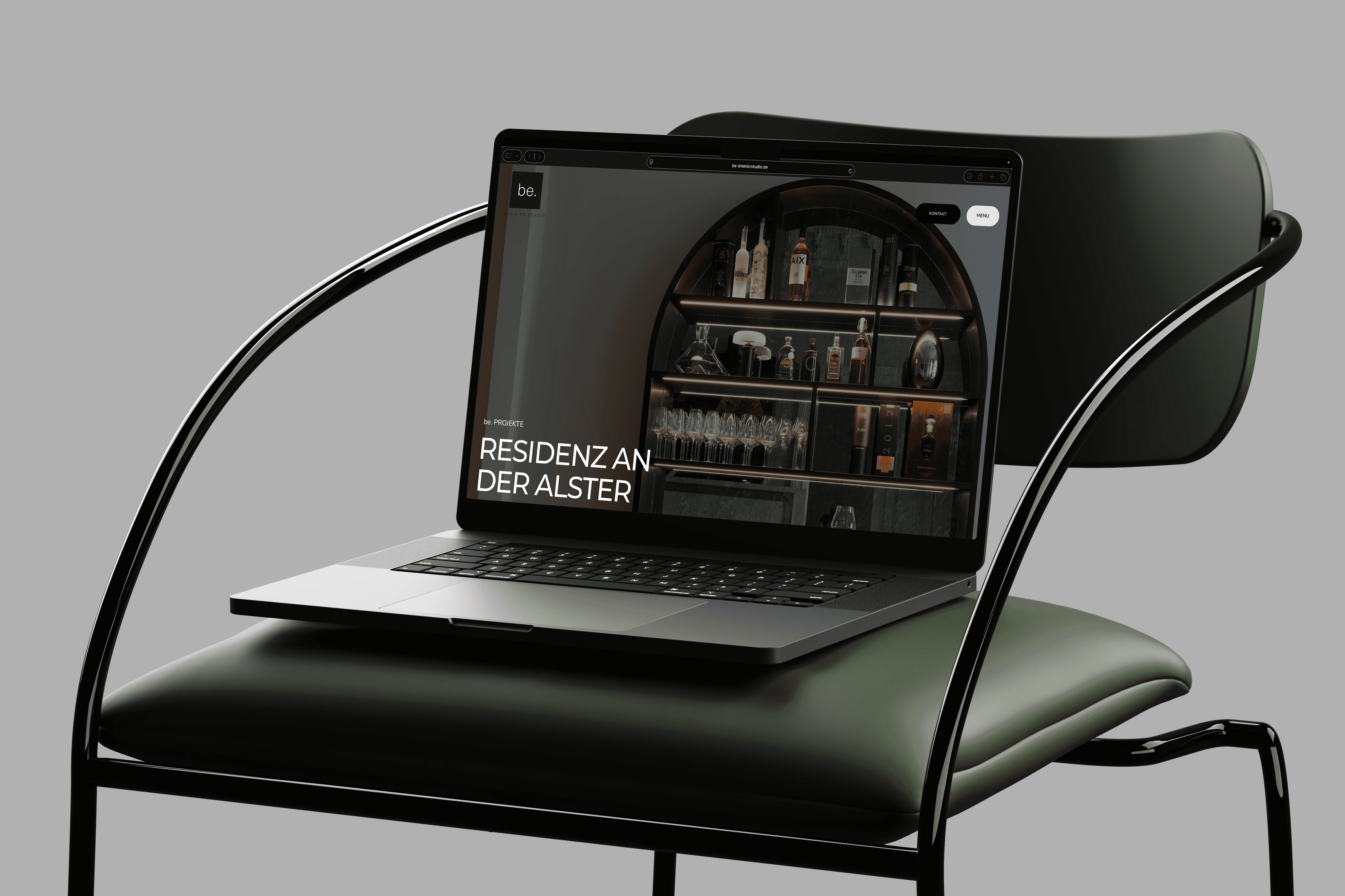Macbook Mockup - Projekt Rezidenz an der Alster