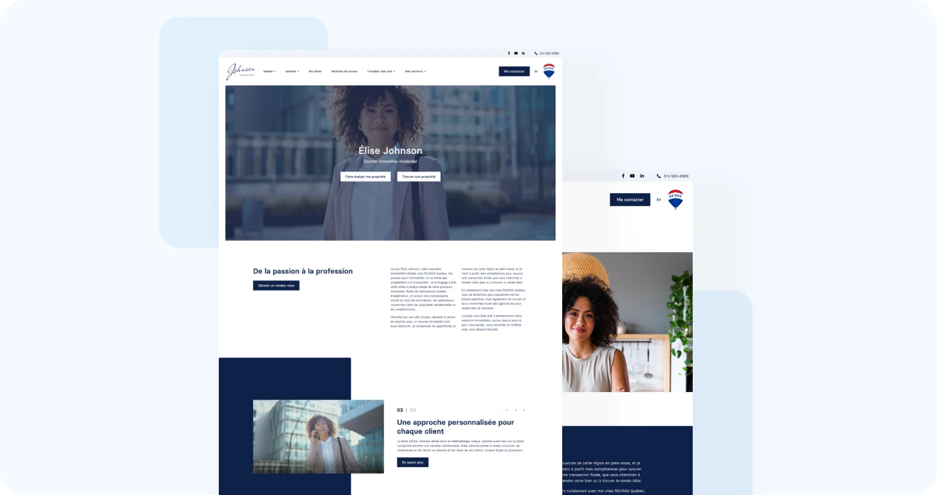 Site Web premium pour courtiers immobiliers