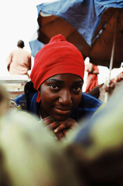 An African woman in a market