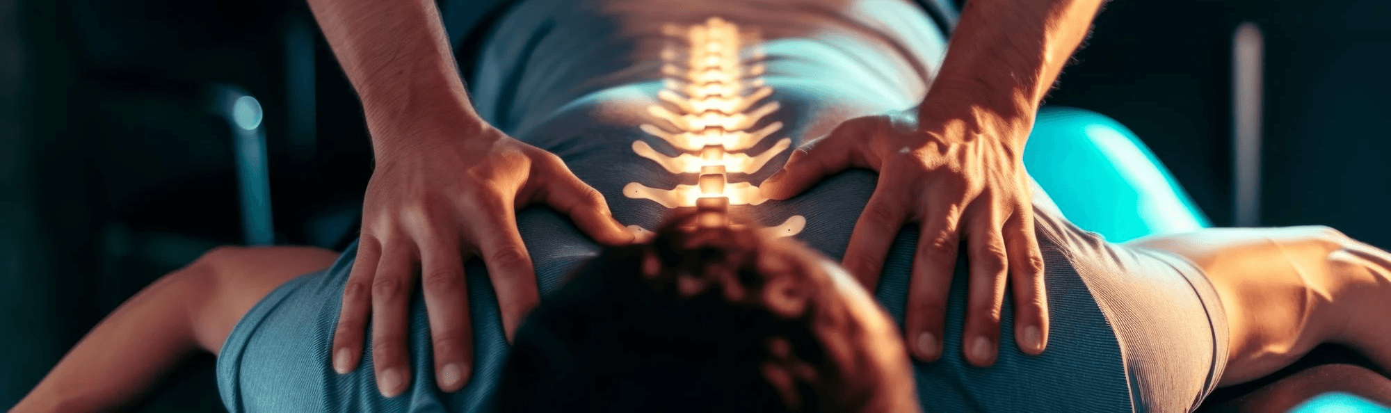 Chiropractor bei der arbeit