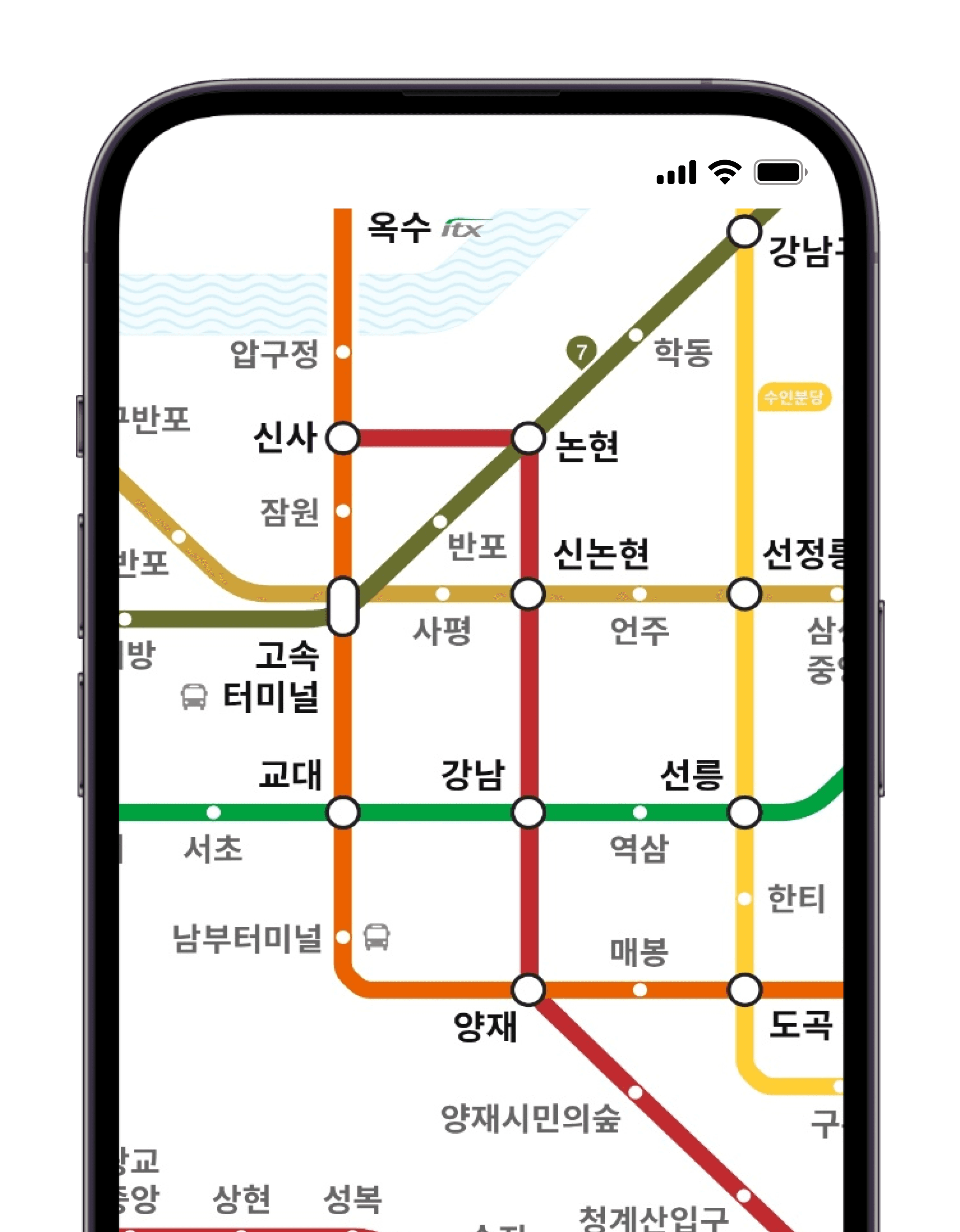 레스틴 사용중 화면