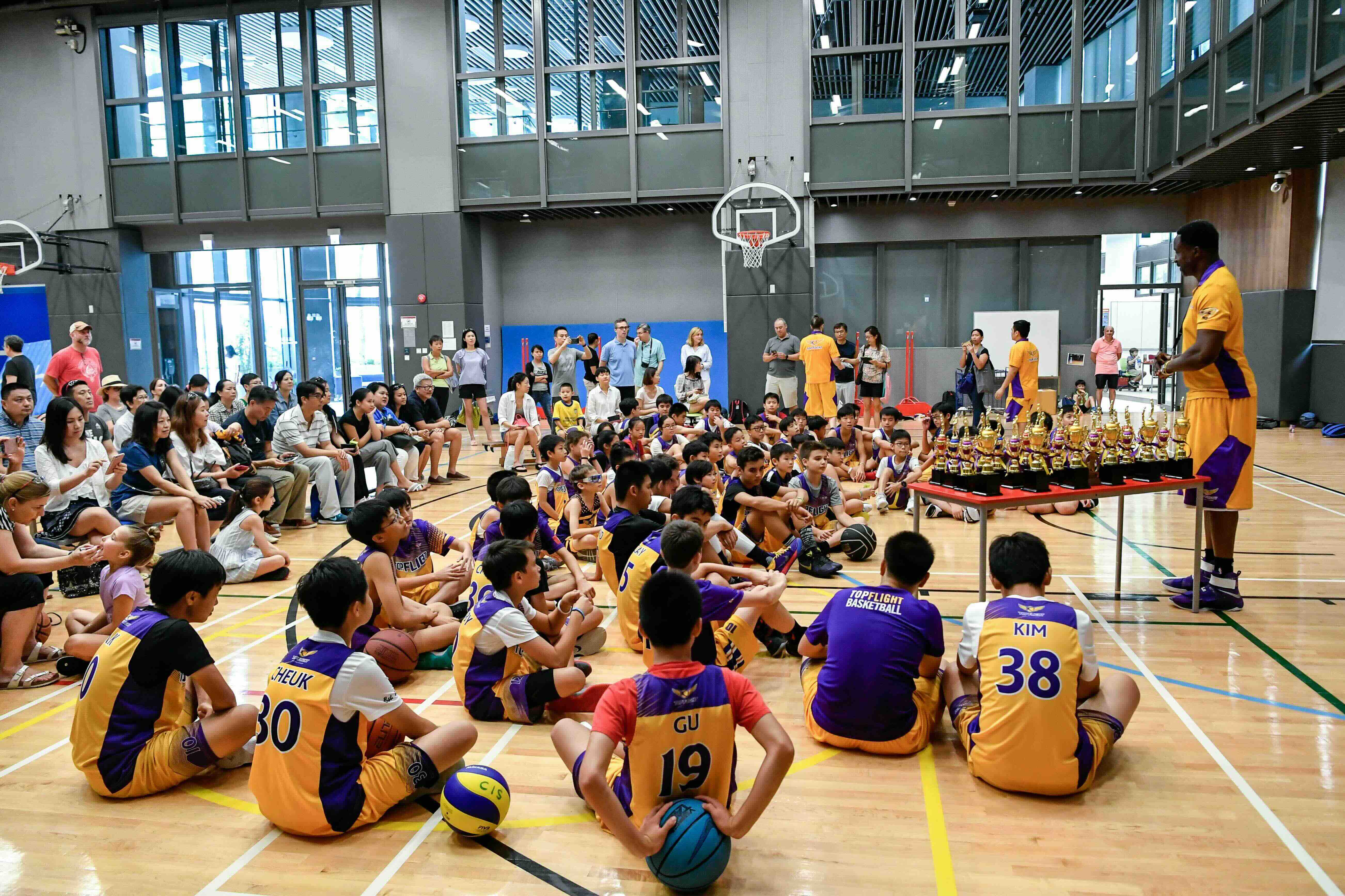 Top Flight basketball academy moment