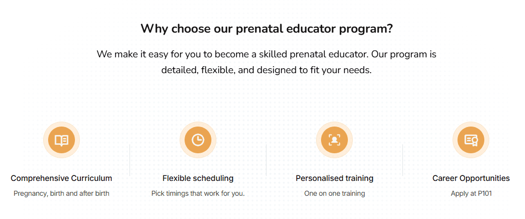  Prenatal educator program benefits