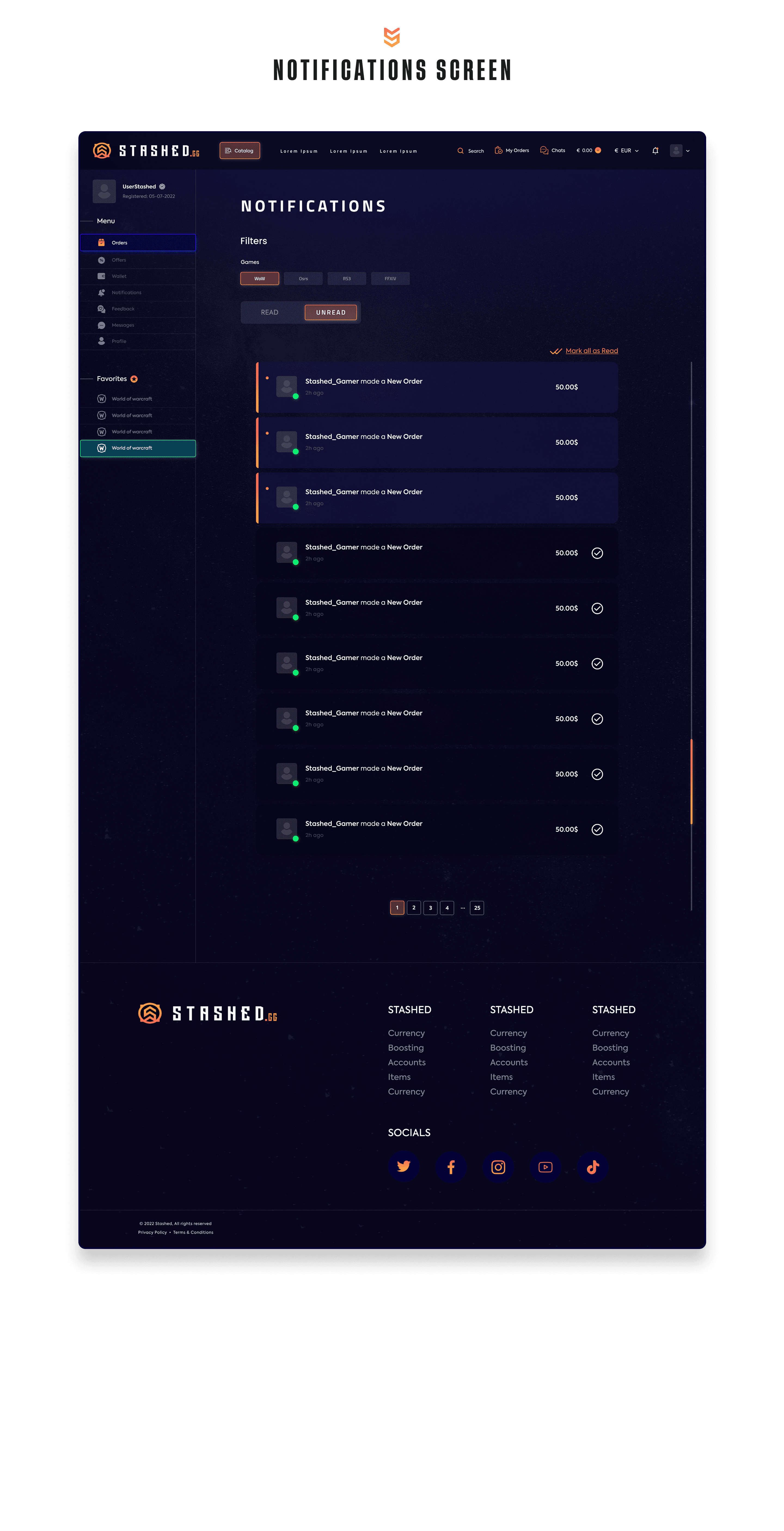 Notifications Screen