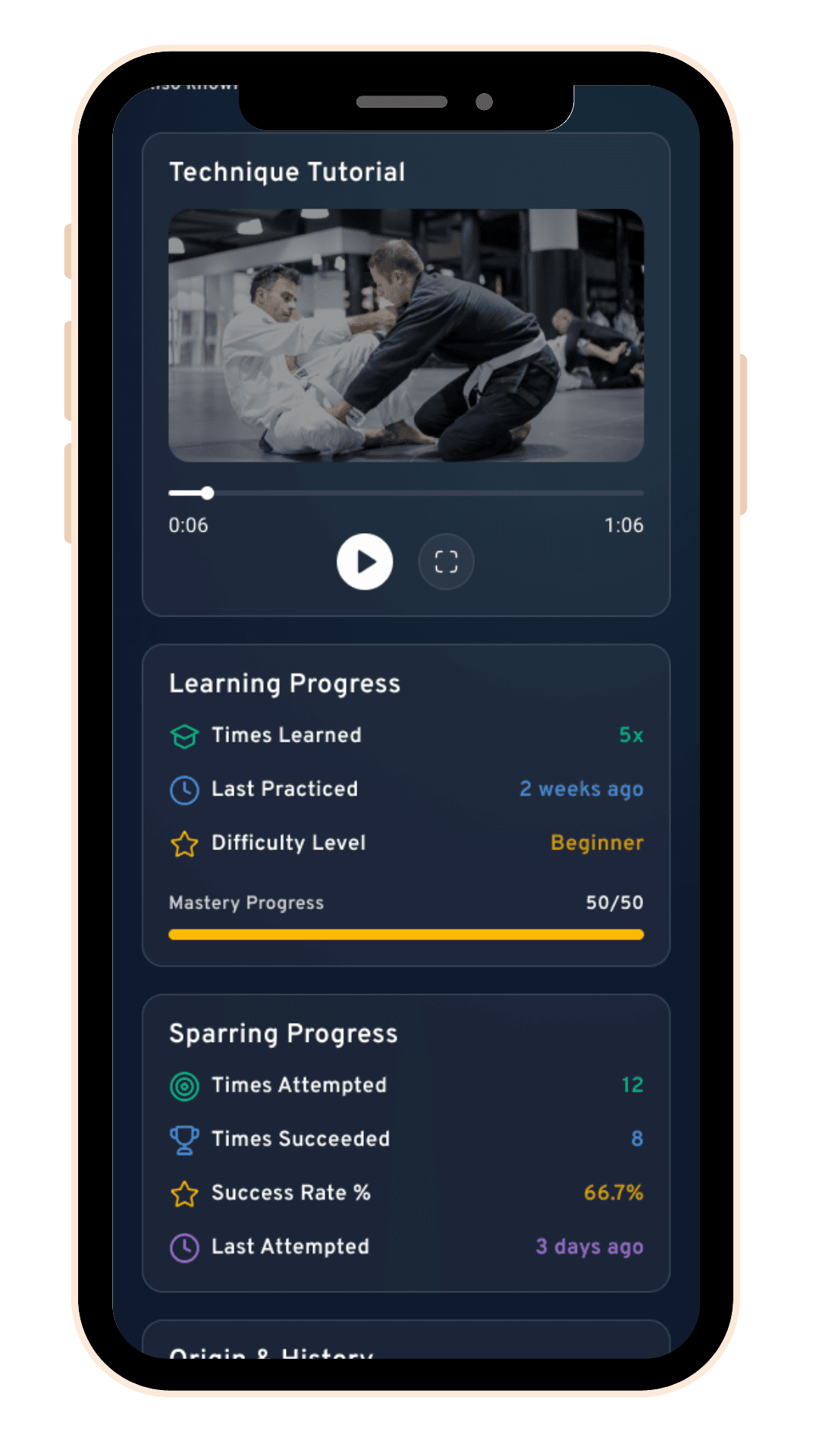 Jitsai app technique success mobile app mockup