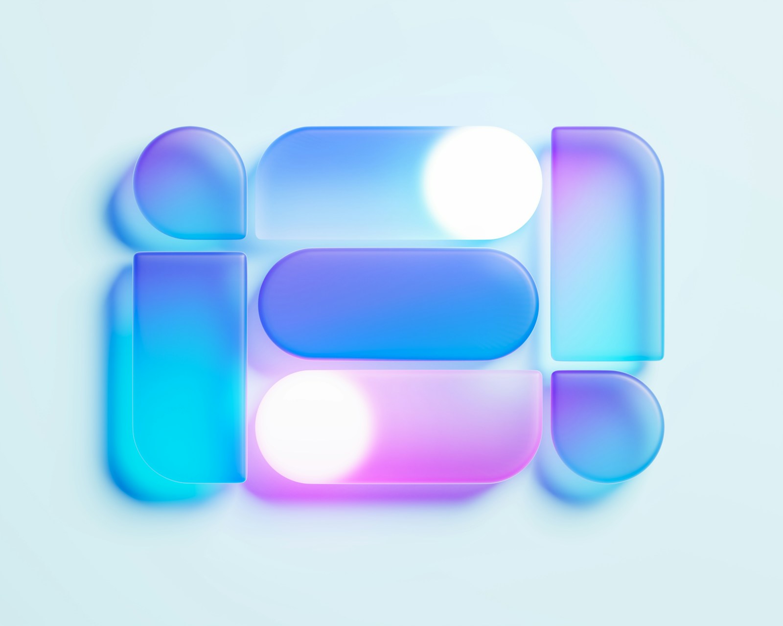 Colorful abstract speech bubble representing product communication
