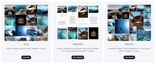social media aggregation templates