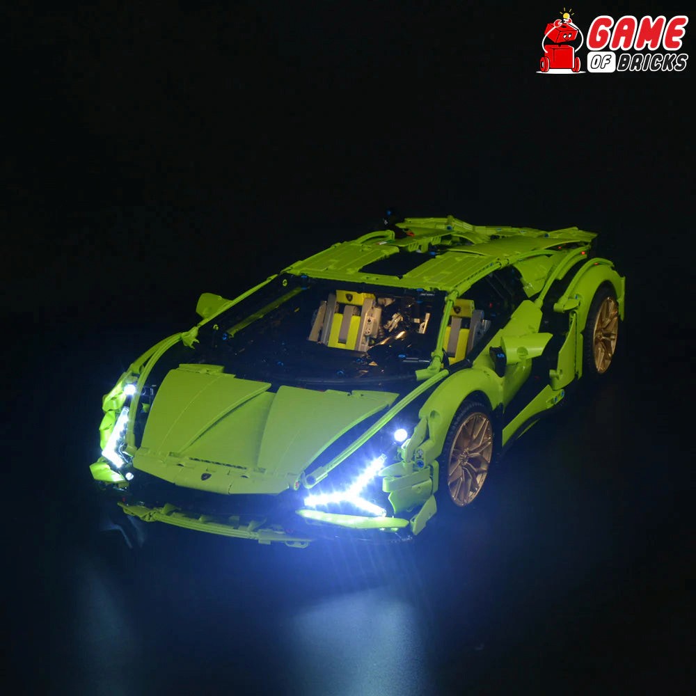 LED-lyssett til LEGO® Lamborghini Sián FKP 37 42115, bilde 2 - Brikkenerd