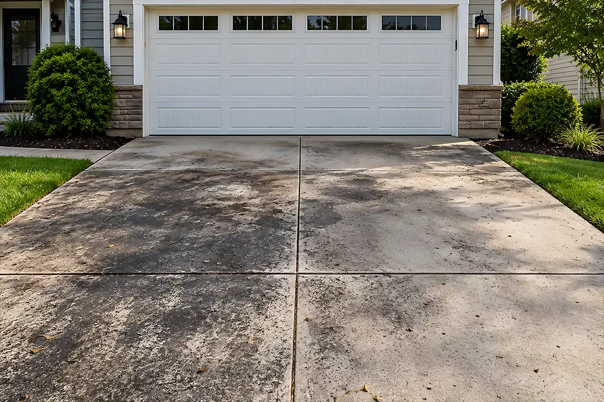 Concrete Cleaning before