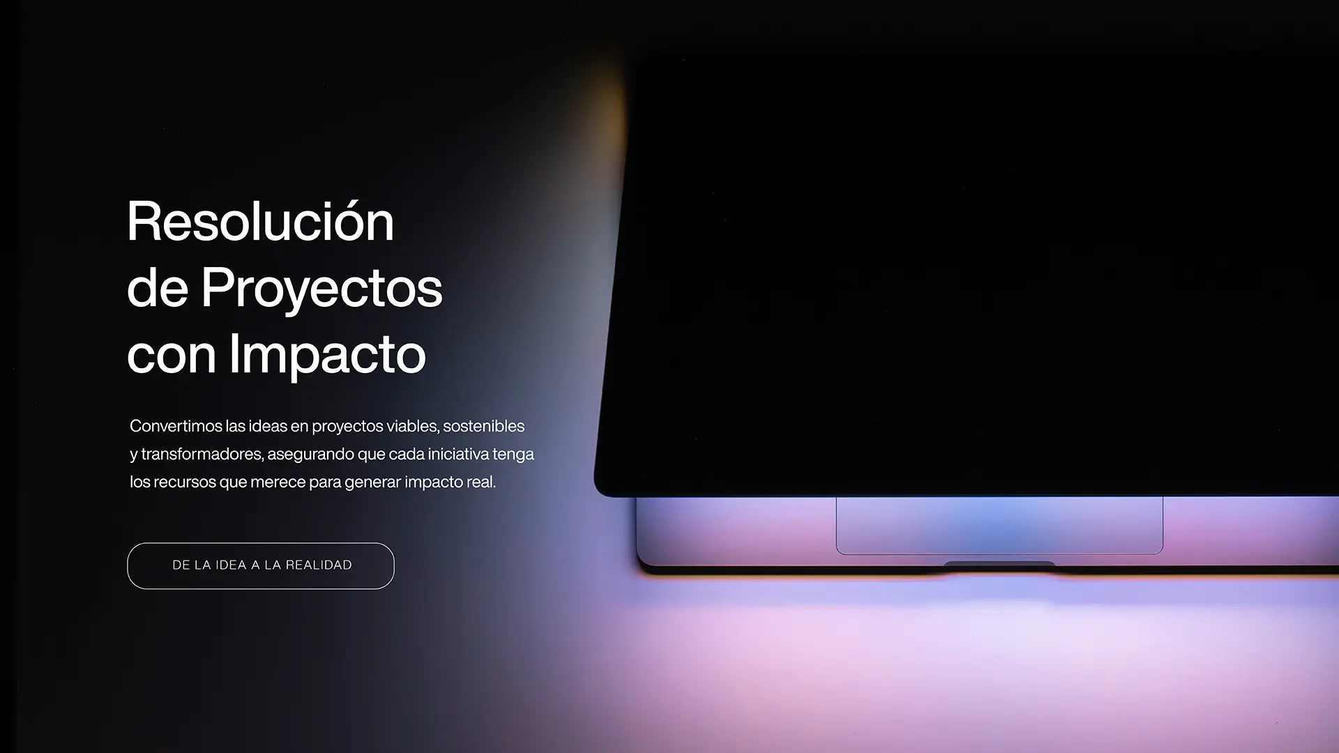 Resolut, resolución de proyectos con impacto real. En resolut convertimos las ideas en proyectos viables, sostenibles y transformadores.