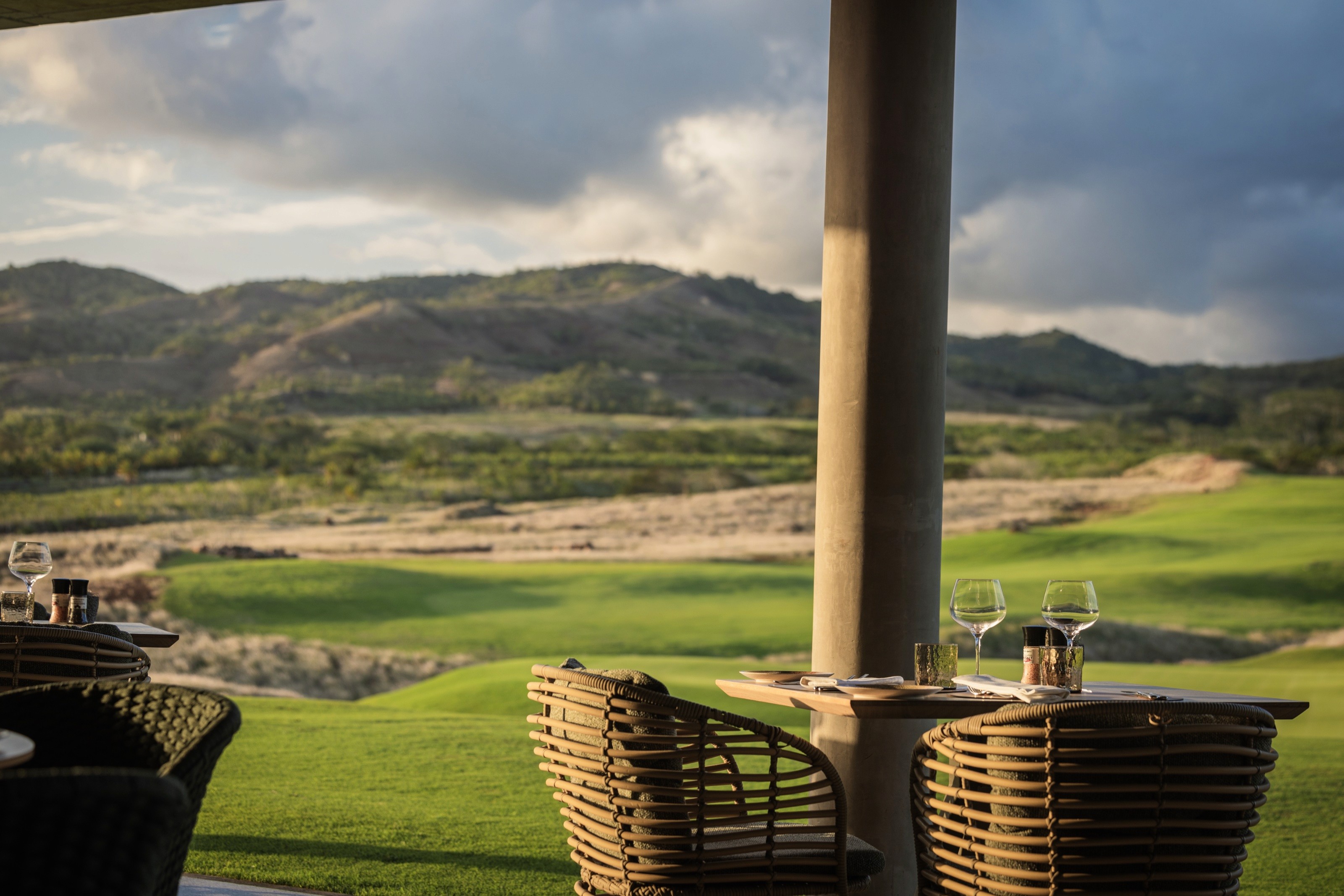 Clubhouse and course at La Reserve