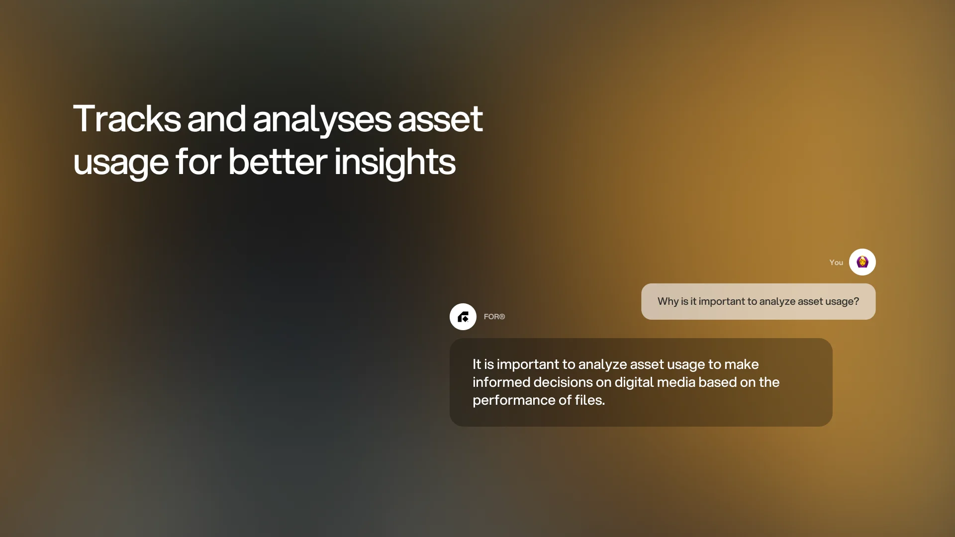 Digital assets management tracks and analyses asset usage for better insights