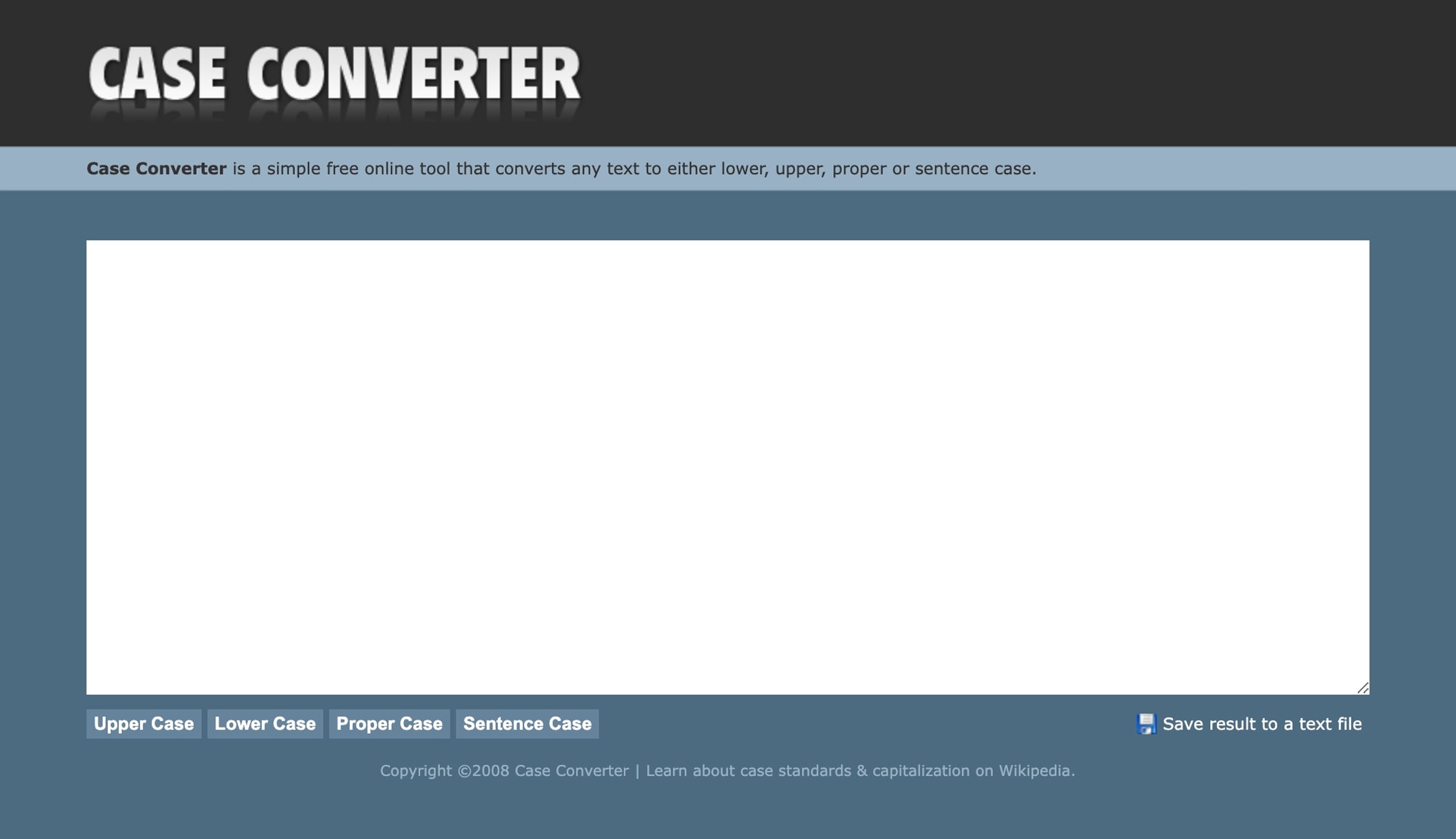 Case Converter Website Preview