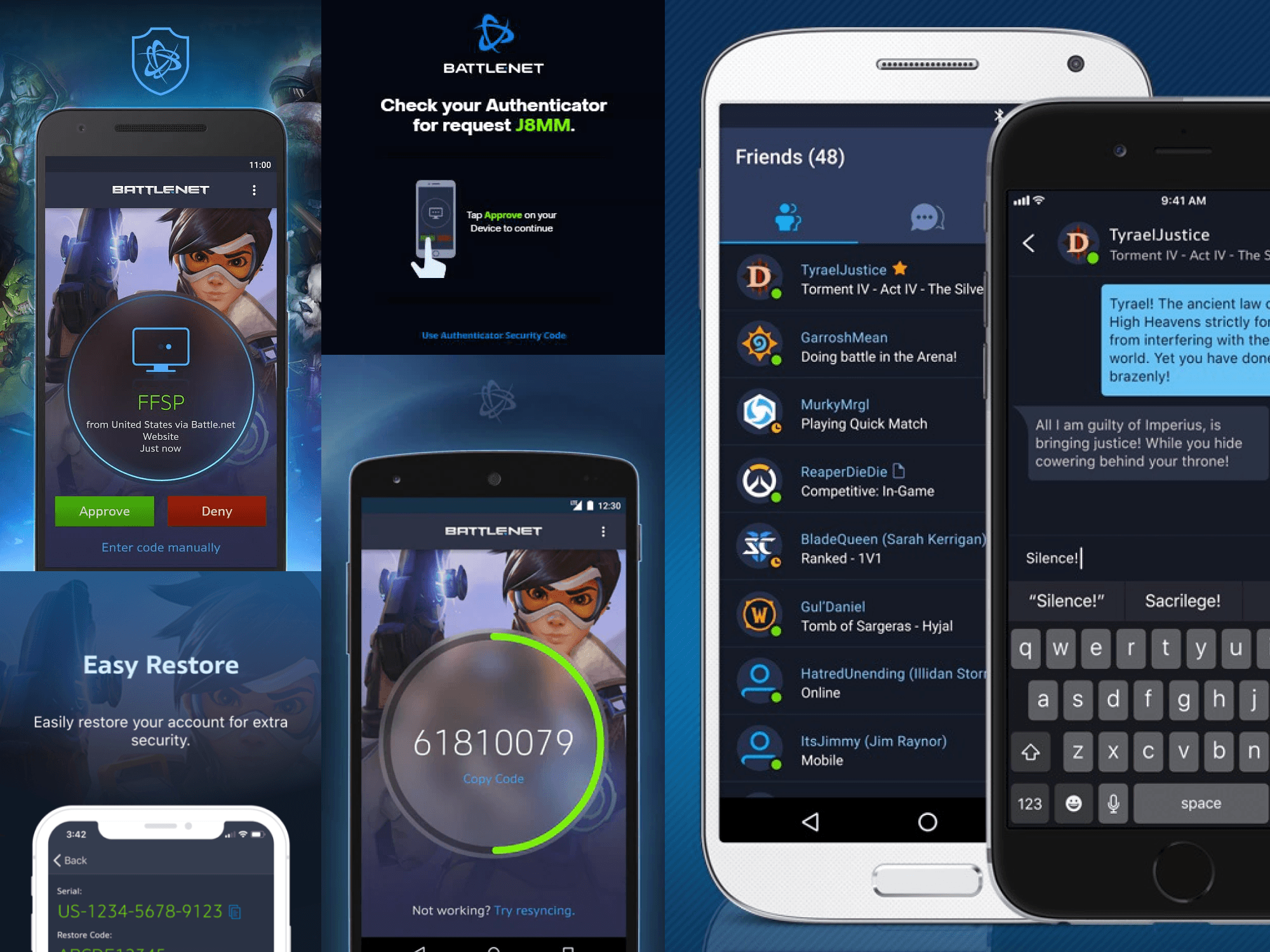 Blizzard Authenticator and Blizzard Mobile App