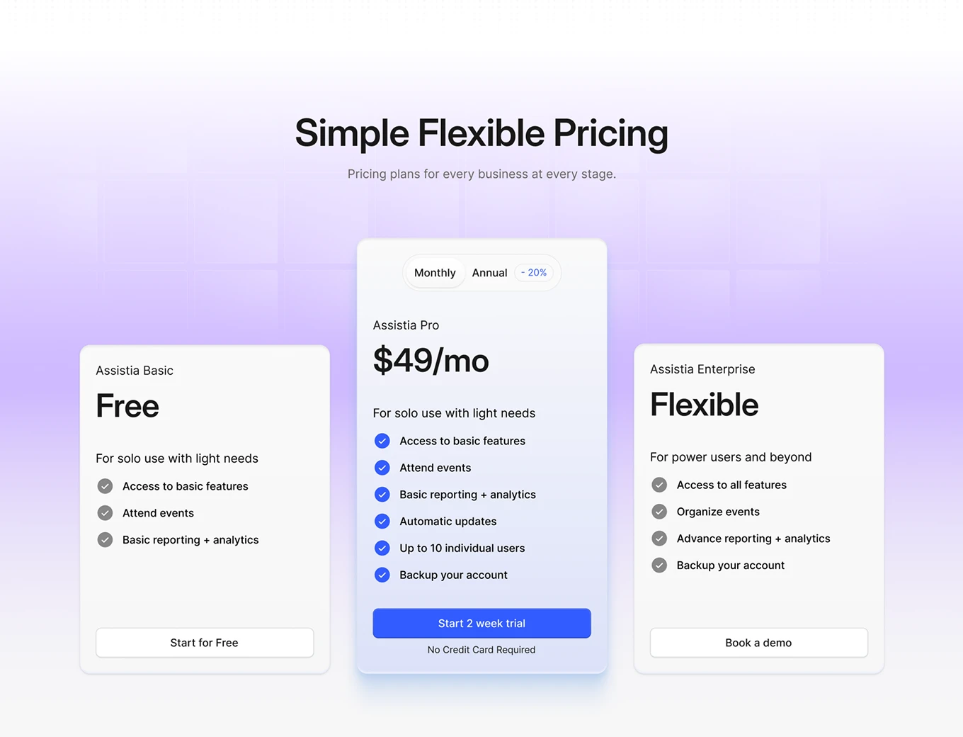 Price section