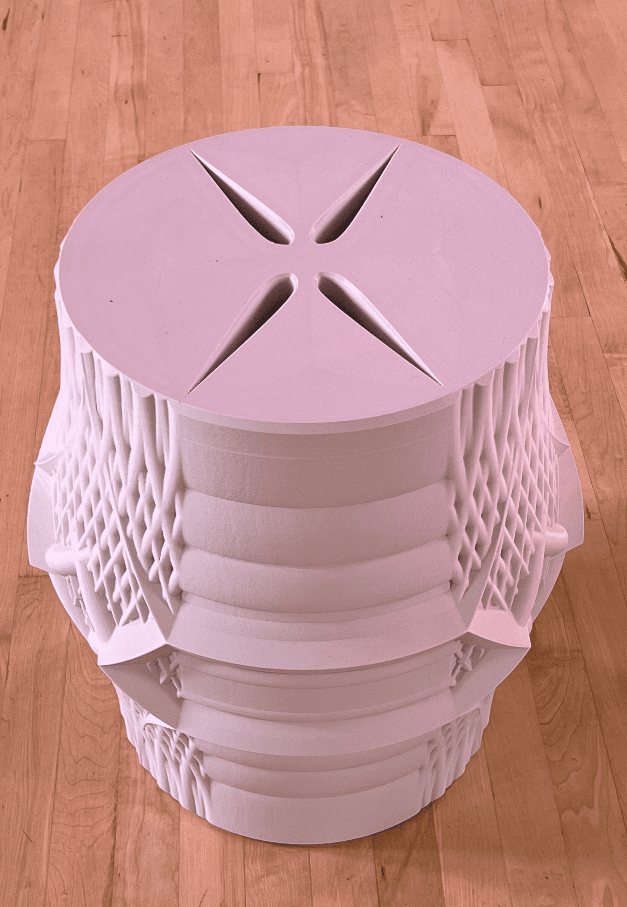 Shift 3D-printed furniture in Tabletop bio-plastic — detail photo