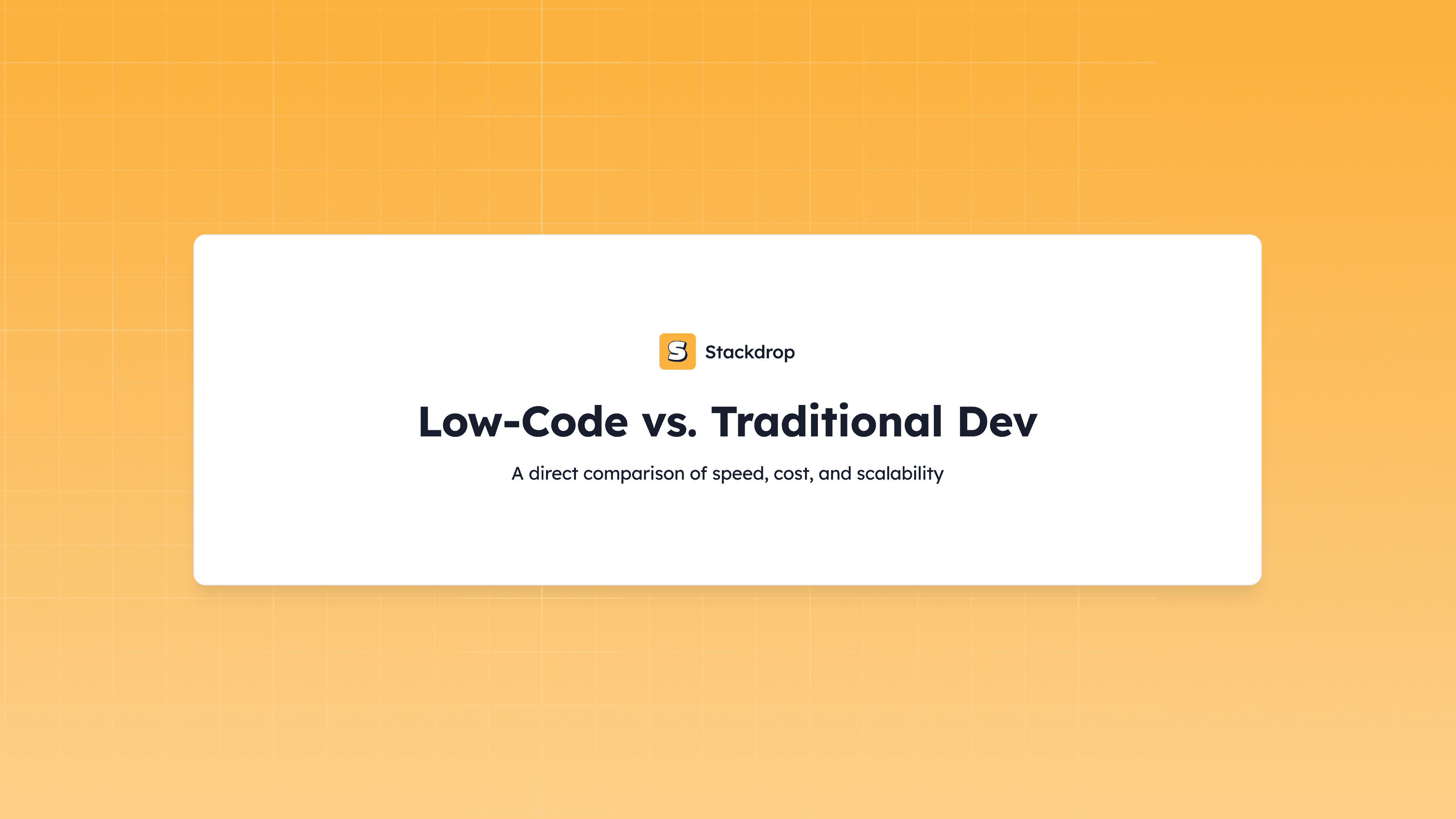 Screenshot of a Stackdrop blog cover titled “Editor.js for Retool” with subtitle “A native block-style editor that outputs clean, structured JSON” on an orange gradient background.