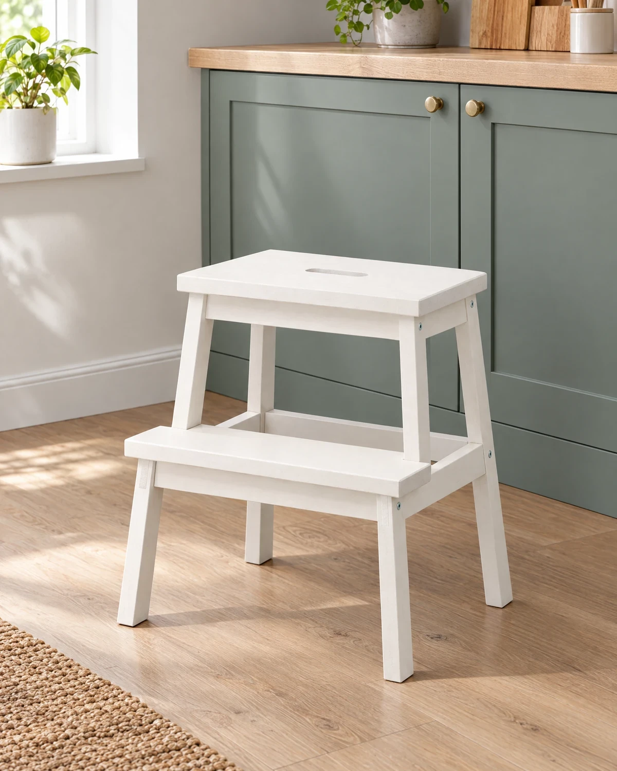 Independent concept, not commissioned or endorsed: IKEA BEKVAM step stool white 50 cm